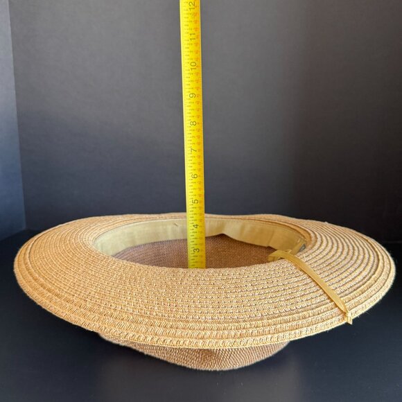 San Diego Hat Co. Womens Straw Beach Pool Fedora With Animal Print & Zebra Band - Picture 8 of 11